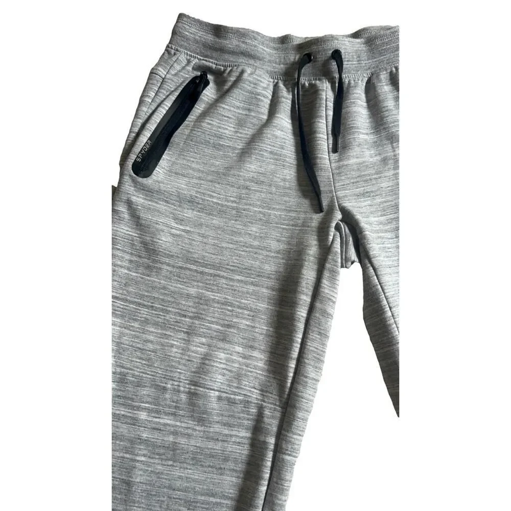 SPYDER Active Men's Gray Jogger Pants Size L Performance Stretch ProWeb Athletic